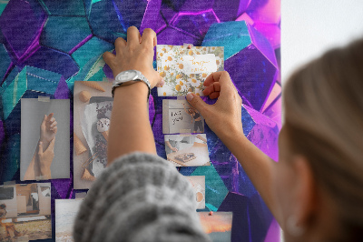 Cork memo board Geometric shapes