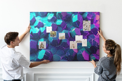 Cork memo board Geometric shapes