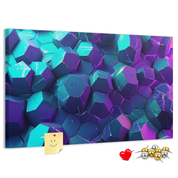 Cork memo board Geometric shapes