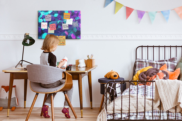 Cork memo board Geometric shapes