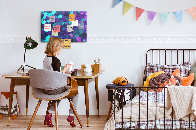 Cork memo board Geometric shapes