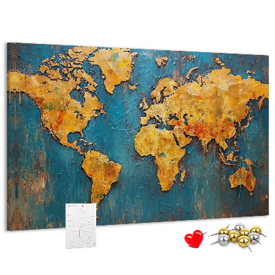 Cork board Decorative world map