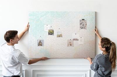 Cork display board Watercolor marble