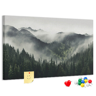 Cork memo board Forest landscape