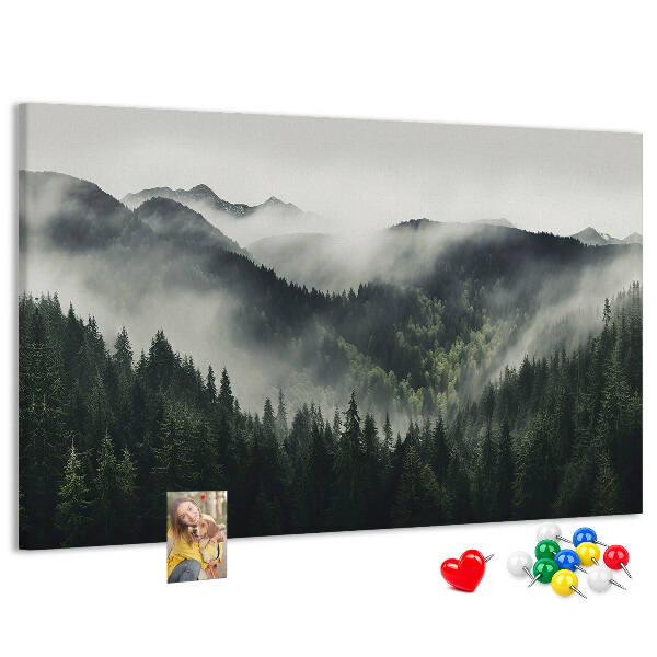 Cork memo board Forest landscape