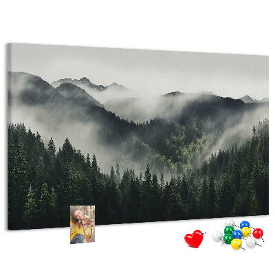 Cork memo board Forest landscape