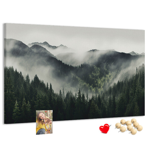 Cork memo board Forest landscape