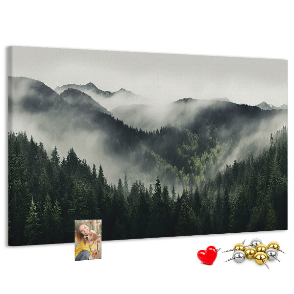 Cork memo board Forest landscape