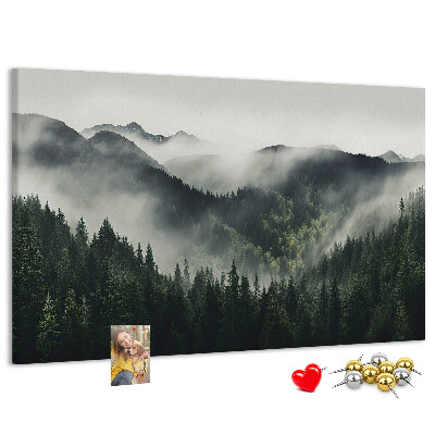 Cork memo board Forest landscape