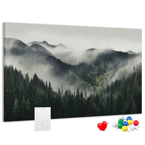 Cork memo board Forest landscape