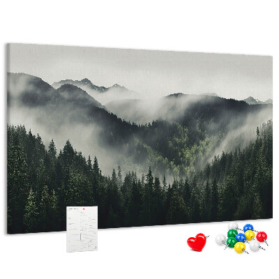 Cork memo board Forest landscape