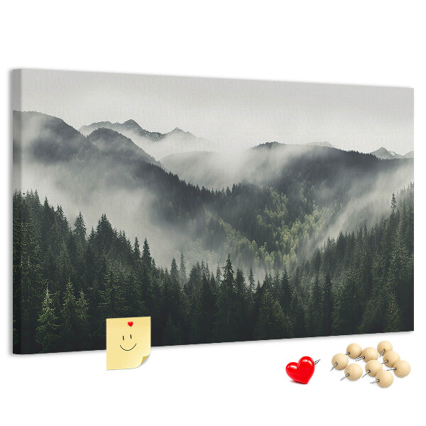 Cork memo board Forest landscape