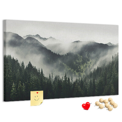 Cork memo board Forest landscape
