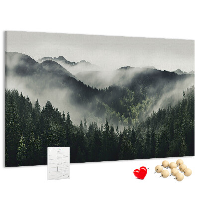 Cork memo board Forest landscape