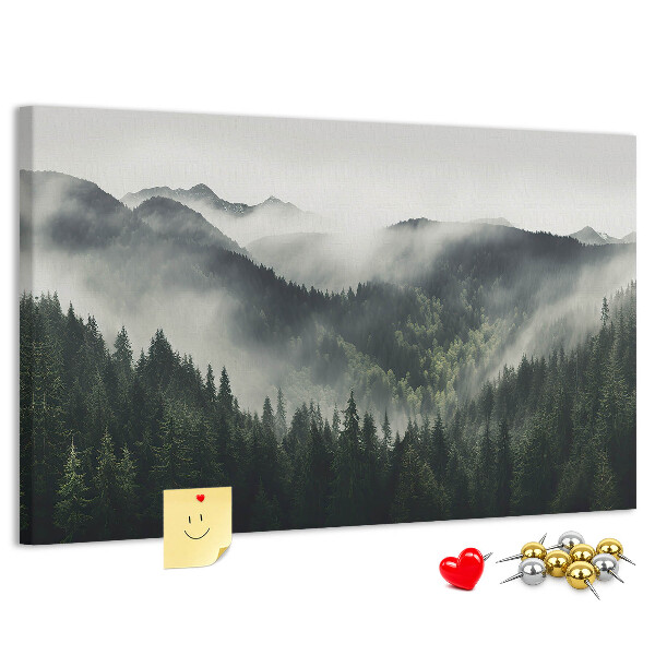 Cork memo board Forest landscape