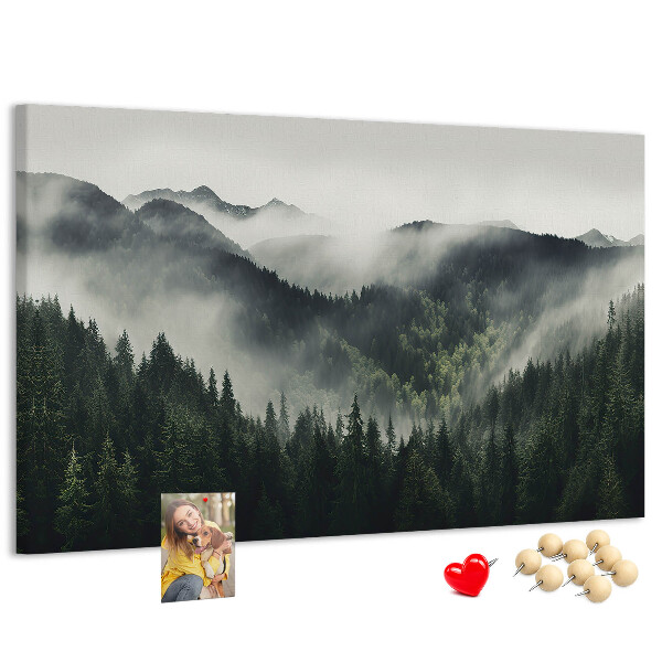 Cork memo board Forest landscape