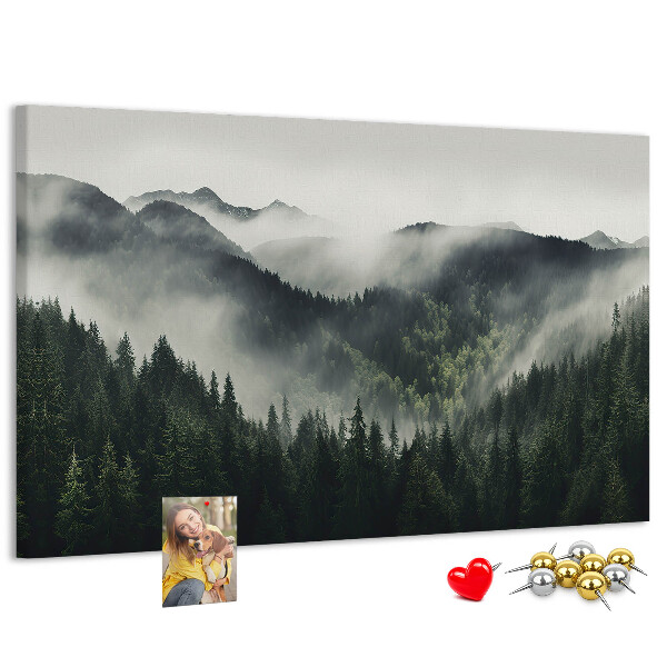 Cork memo board Forest landscape