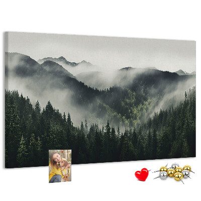 Cork memo board Forest landscape