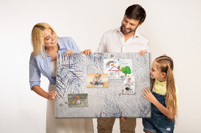 Cork memo board Palm leaf