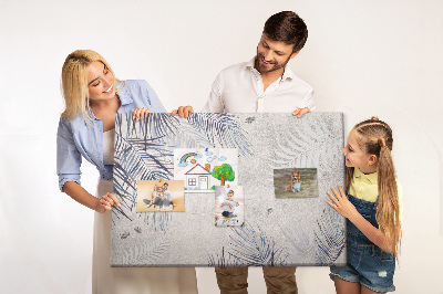 Cork memo board Palm leaf
