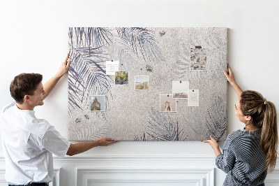 Cork memo board Palm leaf