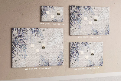 Cork memo board Palm leaf