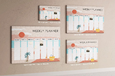 Cork board Weekly planner