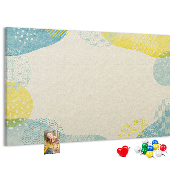 Cork display board Patterned frame