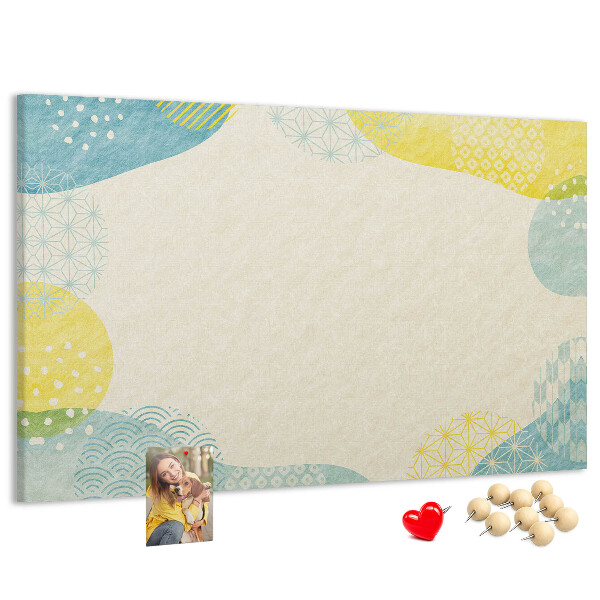 Cork display board Patterned frame