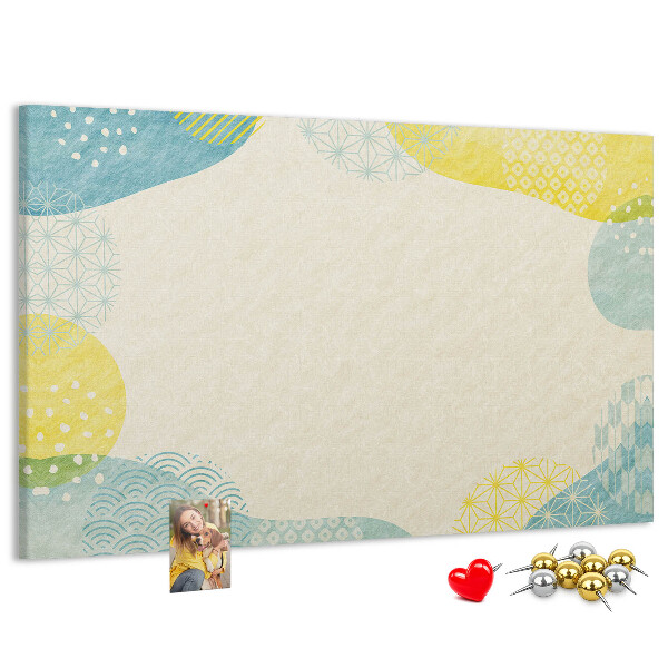 Cork display board Patterned frame