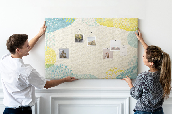Cork display board Patterned frame