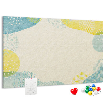 Cork display board Patterned frame