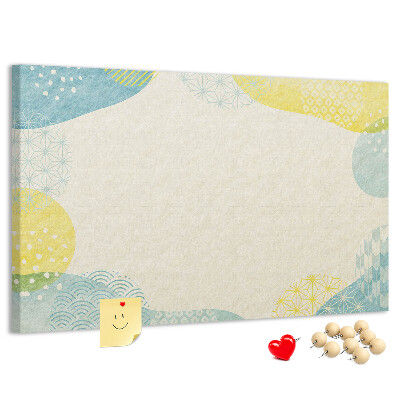 Cork display board Patterned frame