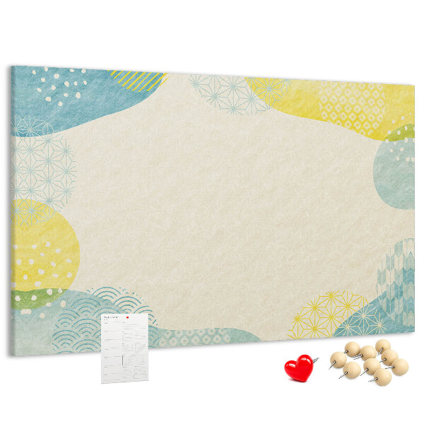 Cork display board Patterned frame
