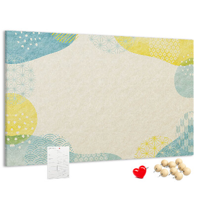 Cork display board Patterned frame