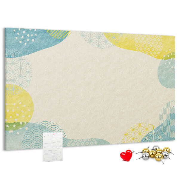 Cork display board Patterned frame