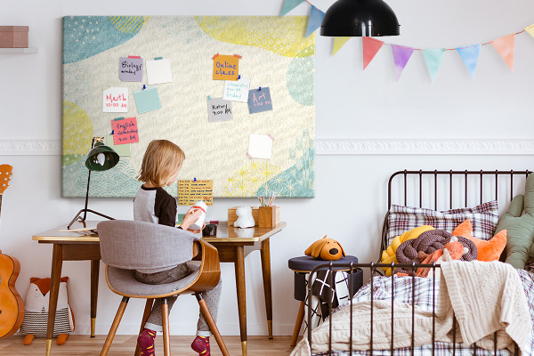 Cork display board Patterned frame
