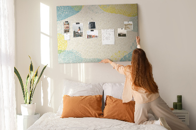 Cork display board Patterned frame
