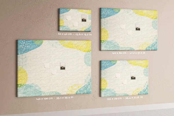 Cork display board Patterned frame