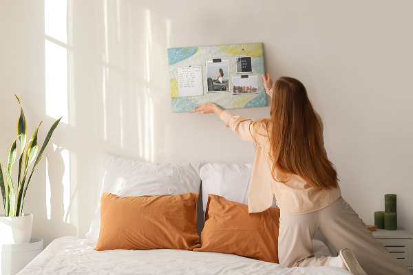 Cork display board Patterned frame