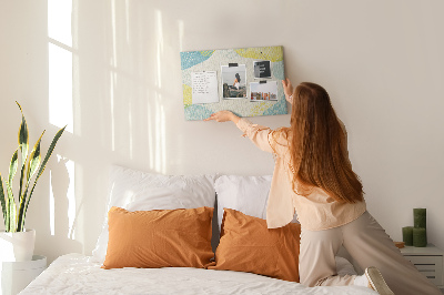 Cork display board Patterned frame