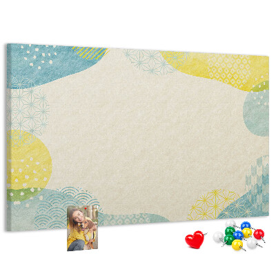Cork display board Patterned frame