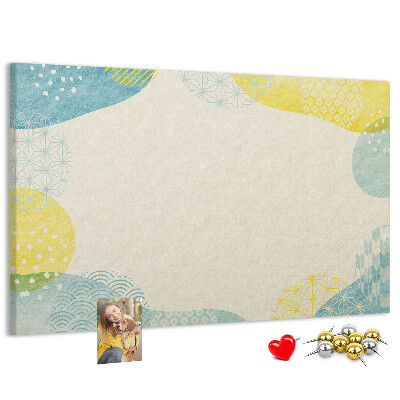 Cork display board Patterned frame