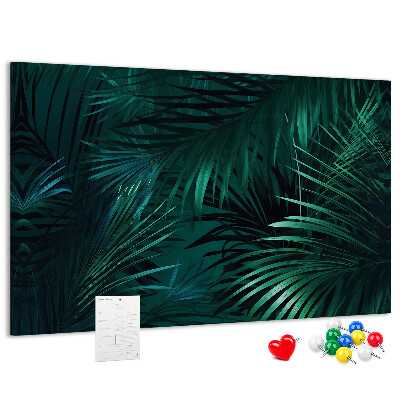 Cork memo board Tropical leaves