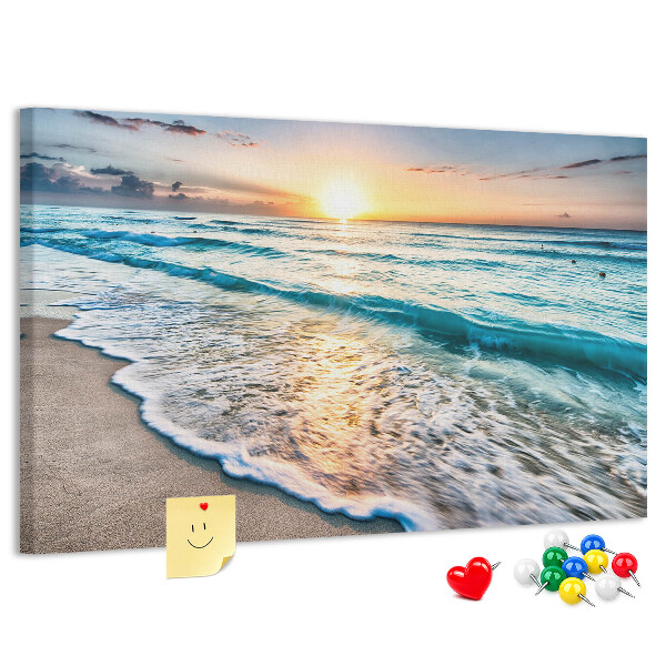 Cork board Beach sea sand
