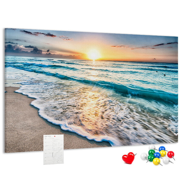 Cork board Beach sea sand