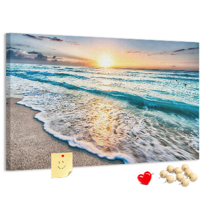 Cork board Beach sea sand