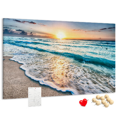 Cork board Beach sea sand