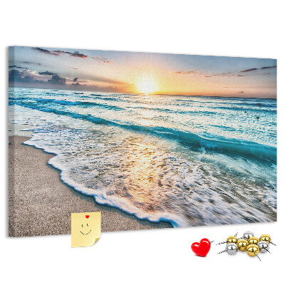 Cork board Beach sea sand