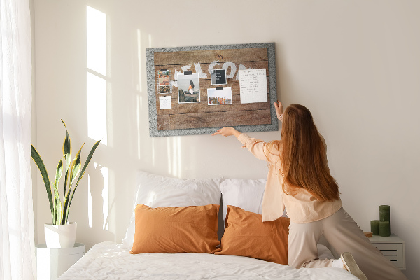 Cork display board Welcome board